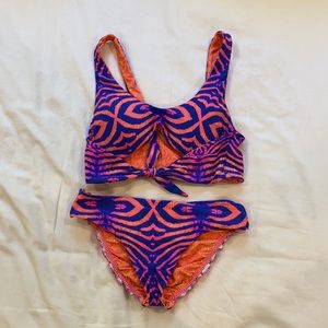 Luli Fama Zebra Bikini Set